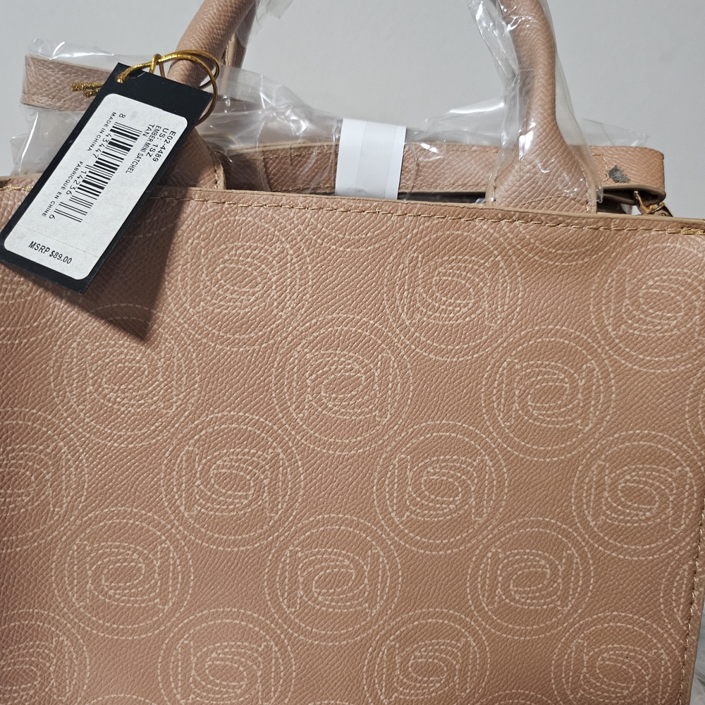 bebe Beige Patterned Women's Tote Bag